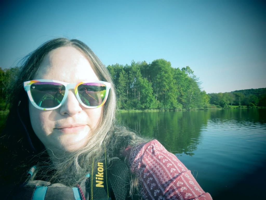 September 11, 2024, Chloe on the lake at Lackawanna State Park in a kayak registered with a launch permit for access to Pennsylvania DCNR state parks & forests, Game Lands, and Fish and Boat Commission waters.