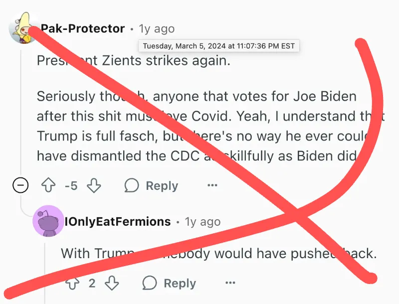 Reddit Post - Pak-Protector • Tuesday, March 5 2024 at 11:07:36 PM EST President Zients strikes again. Seriously though, anyone that votes for Joe Biden after this shit must love Covid. Yeah, I understand that Trump is full fasch, but there's no way he ever could have dismantled the CDC as skillfully as Biden did.